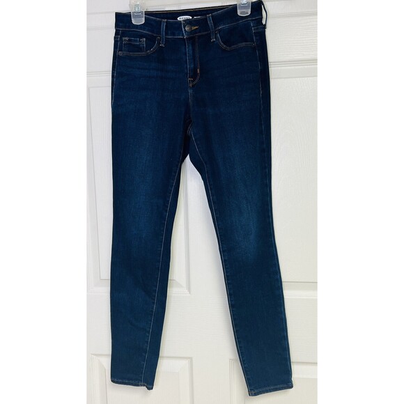 Old Navy Pop Icon Women's Size 4 w28 Blue Denim Mid-Rise Skinny Leg Jeans - Picture 5 of 8